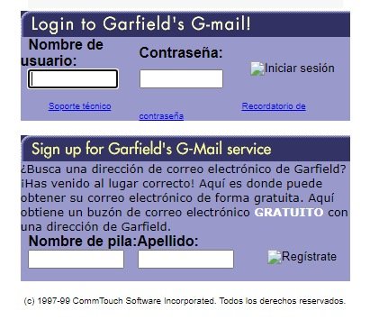 Gmail Garfield