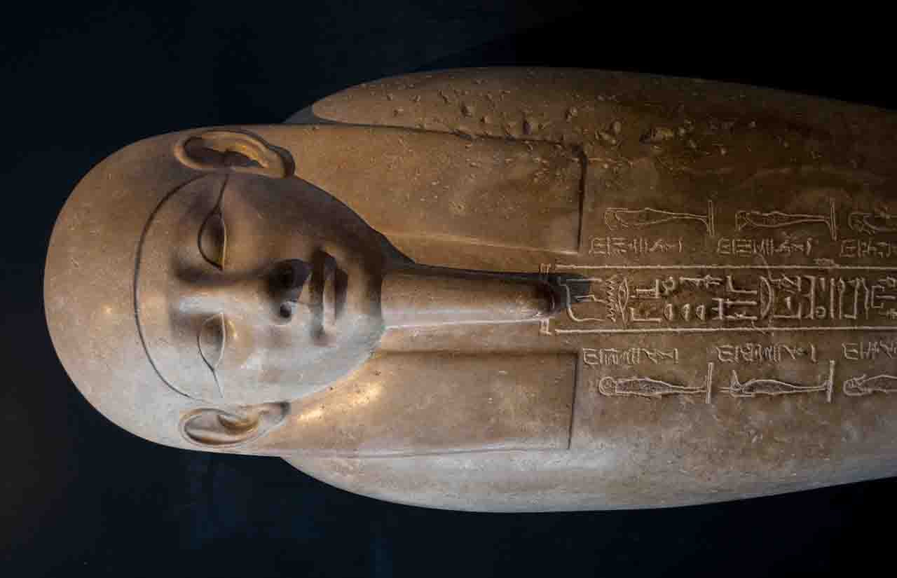 intact Saggara sarcophagi