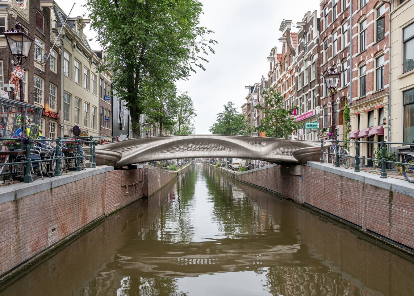 The world's first 3D printed bridge is a new attraction in the Netherlands.