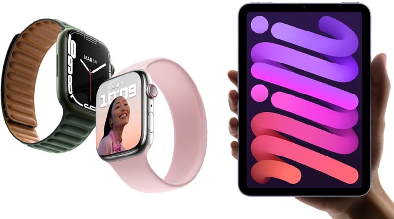 Apple watch and tablet