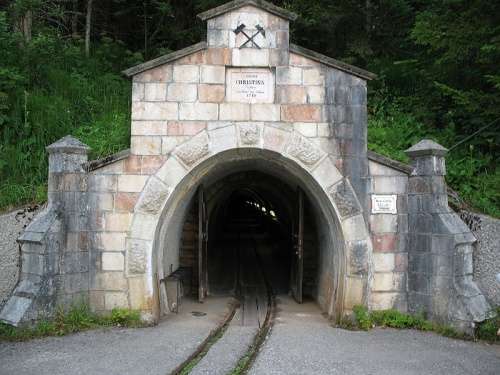 The salt mines in Hallstatt are a tourist attraction.