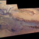 Large amounts of water on Mars