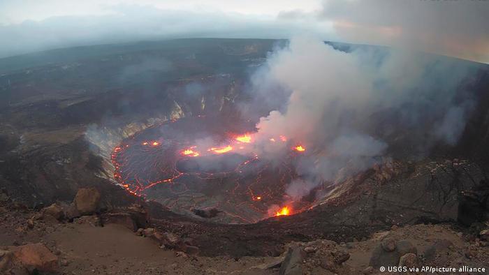 The world's most active volcano, Kilauea.