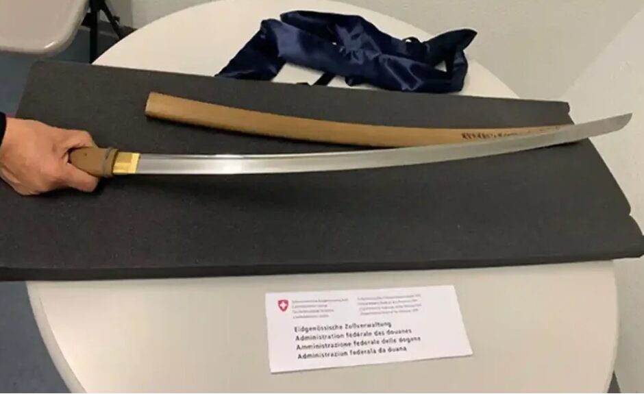 The samurai sword rescued in Switzerland dates back to 1353.