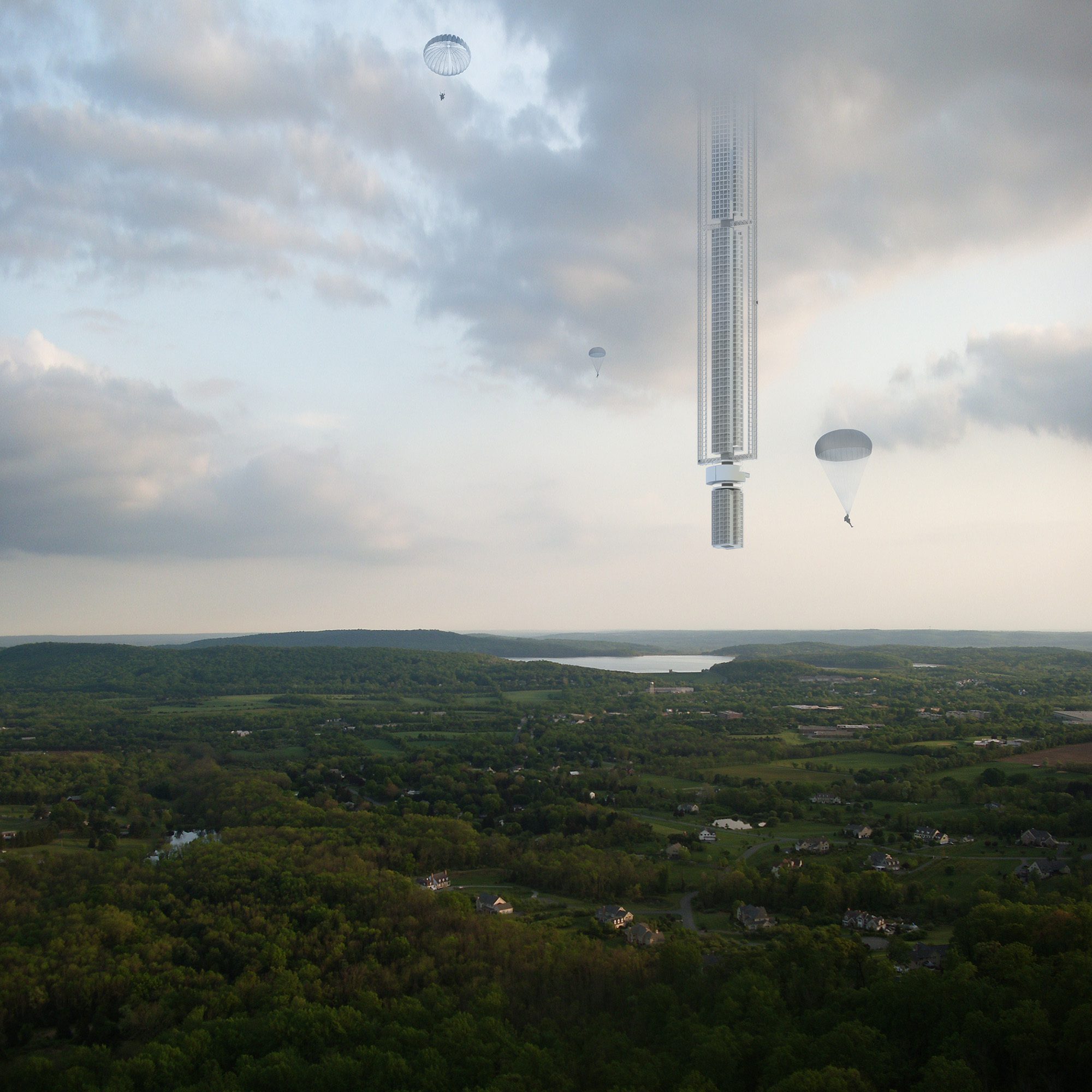 The building that will float in the sky would transform landscapes.