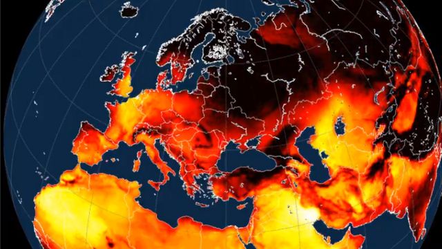 what are the causes of the heat wave in Europe?