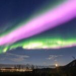 Norway's rare pink aurora borealis