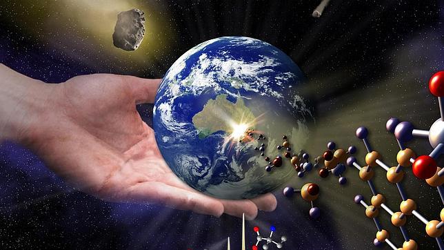 Life could have arrived in meteorites, which produced amino acids.