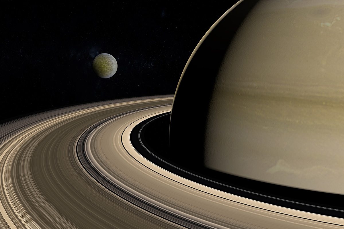 A study calculated the age of Saturn's rings.