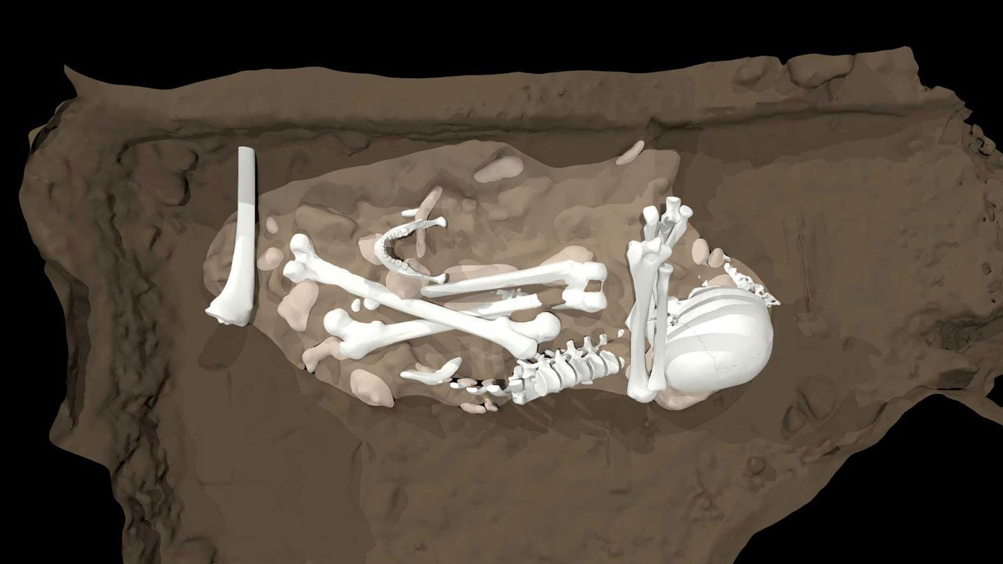 A burial site predating humans was discovered and would change history.