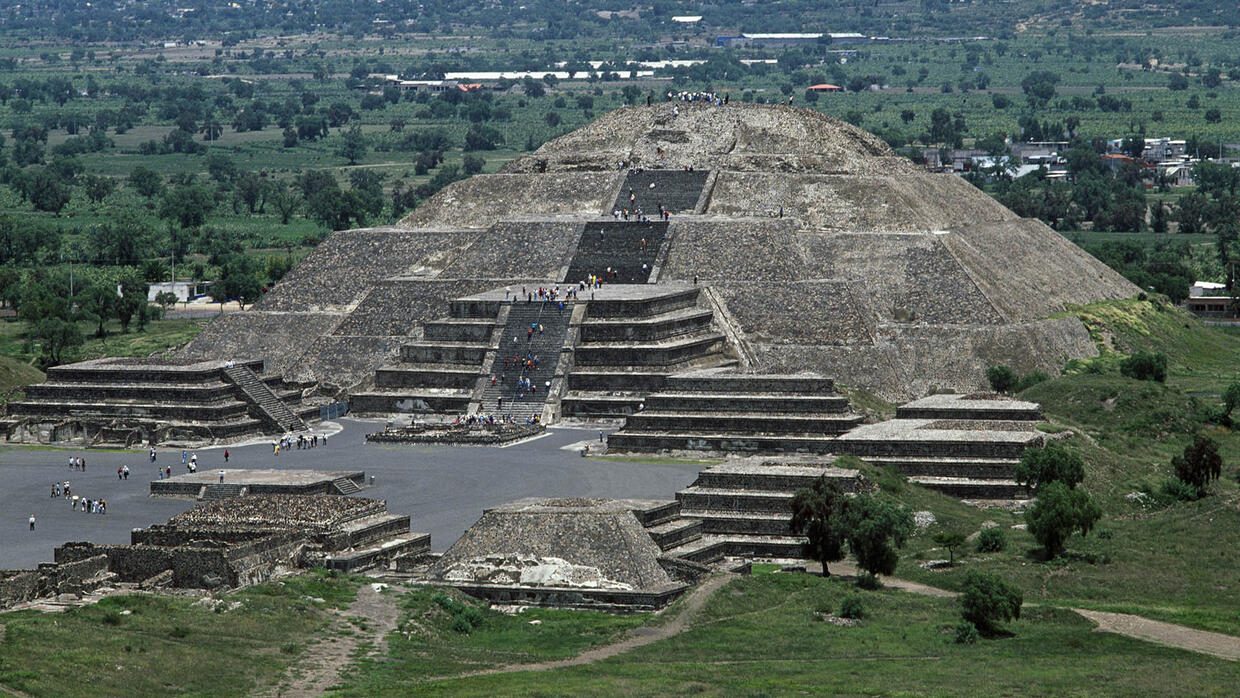 The pyramid is much visited by millions of tourists.